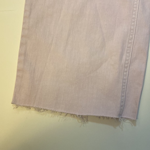 Women's High-Rise Wide Leg Crop Jeans- Violet - Picture 4 of 11